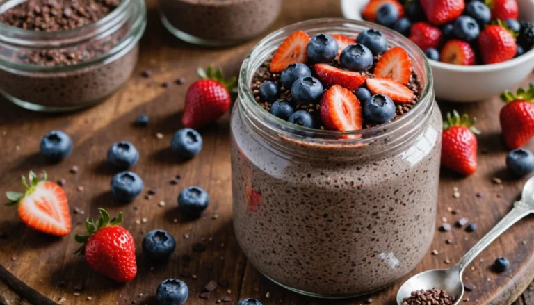 pudding chia chocolate